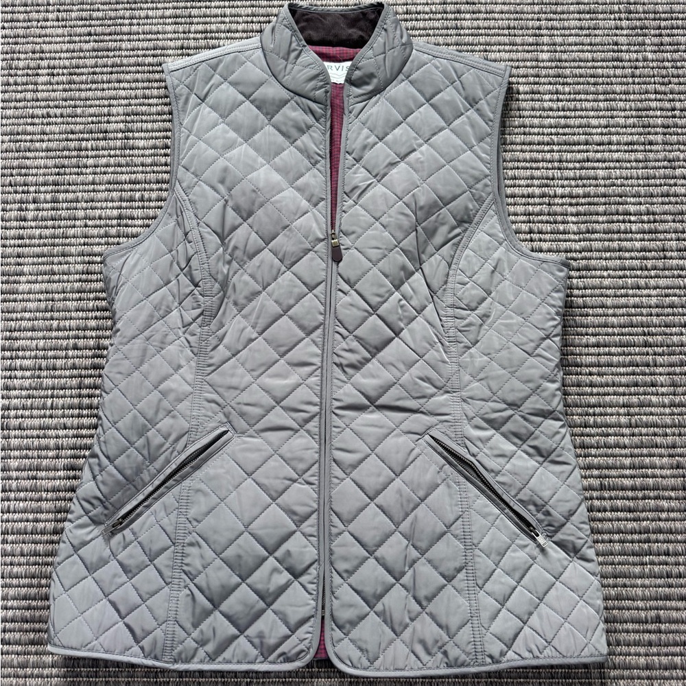 Orvis Women's Quilted Gray Vest